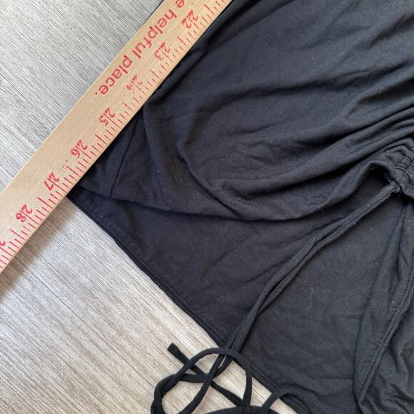 Revolve H:ours Roxi Mini Dress Black NWT S Ruched Off The Shoulder Bodycon - Picture 8 of 8